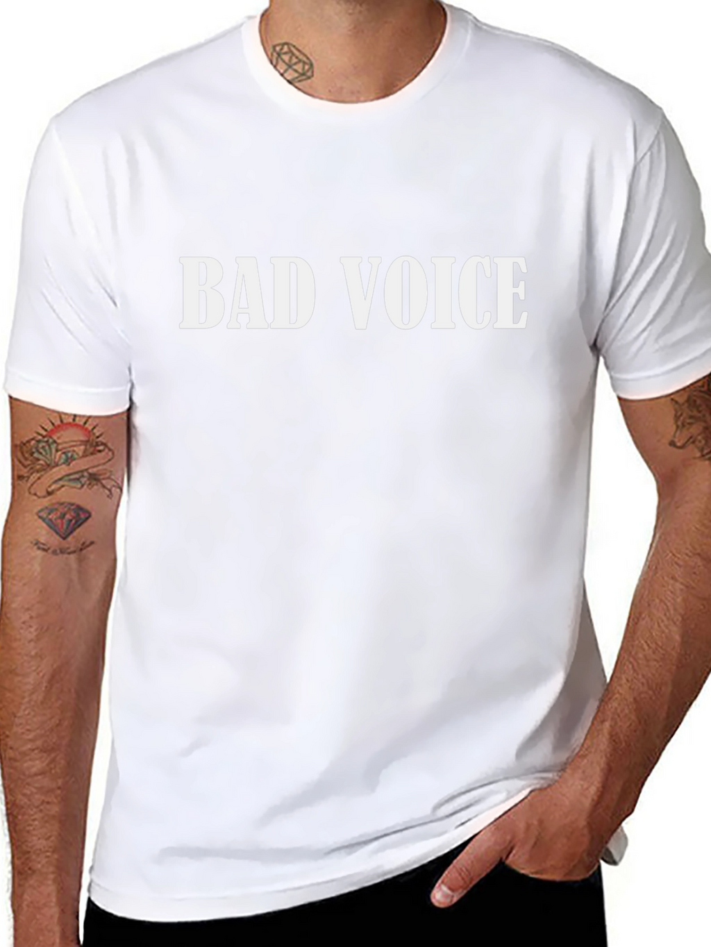 Bad Voice Black Crew Neck T-Shirt