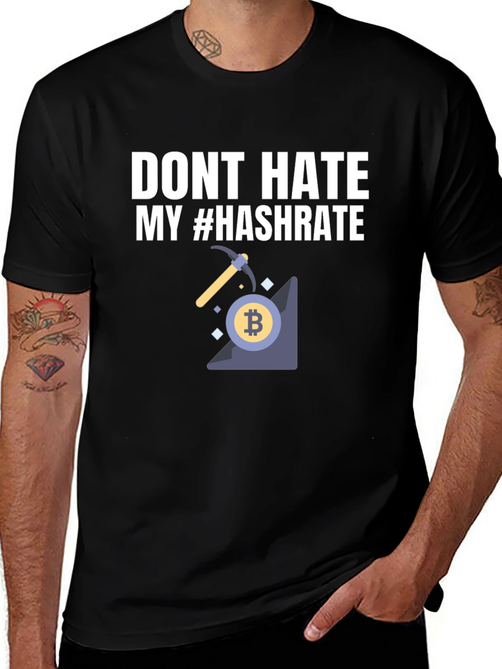 Dont Hate My Hashrate Bitcoin Miner T-Shirt