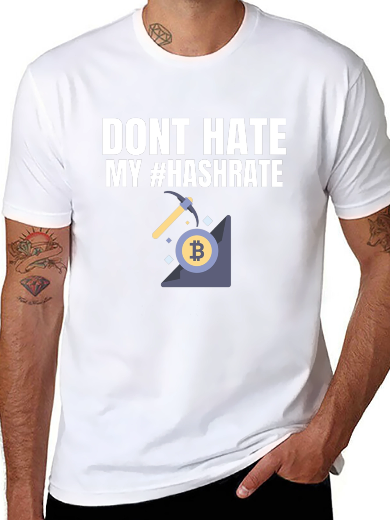 Dont Hate My Hashrate Bitcoin Miner T-Shirt