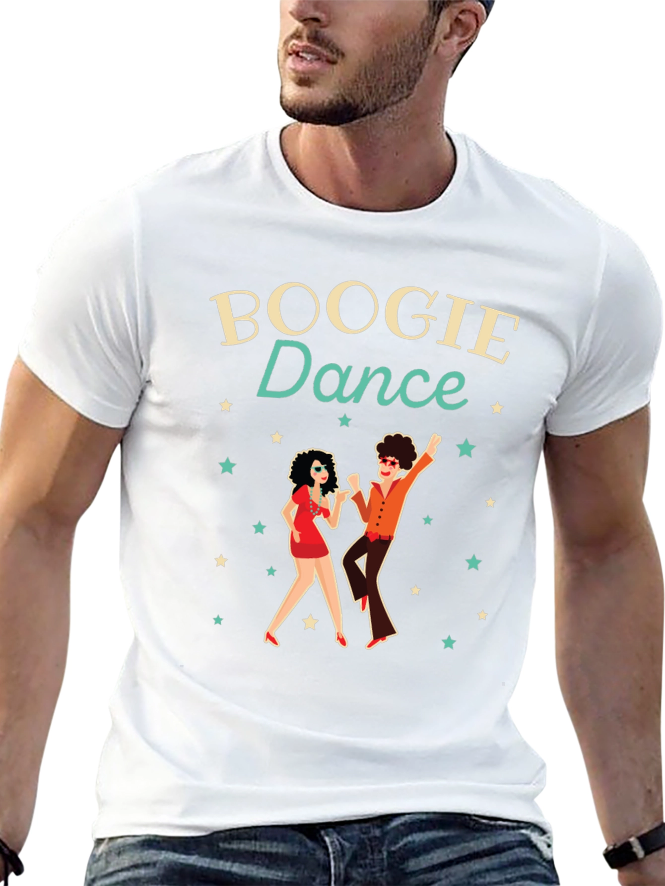 Boogie Dance Graphic T-Shirt - Retro Style