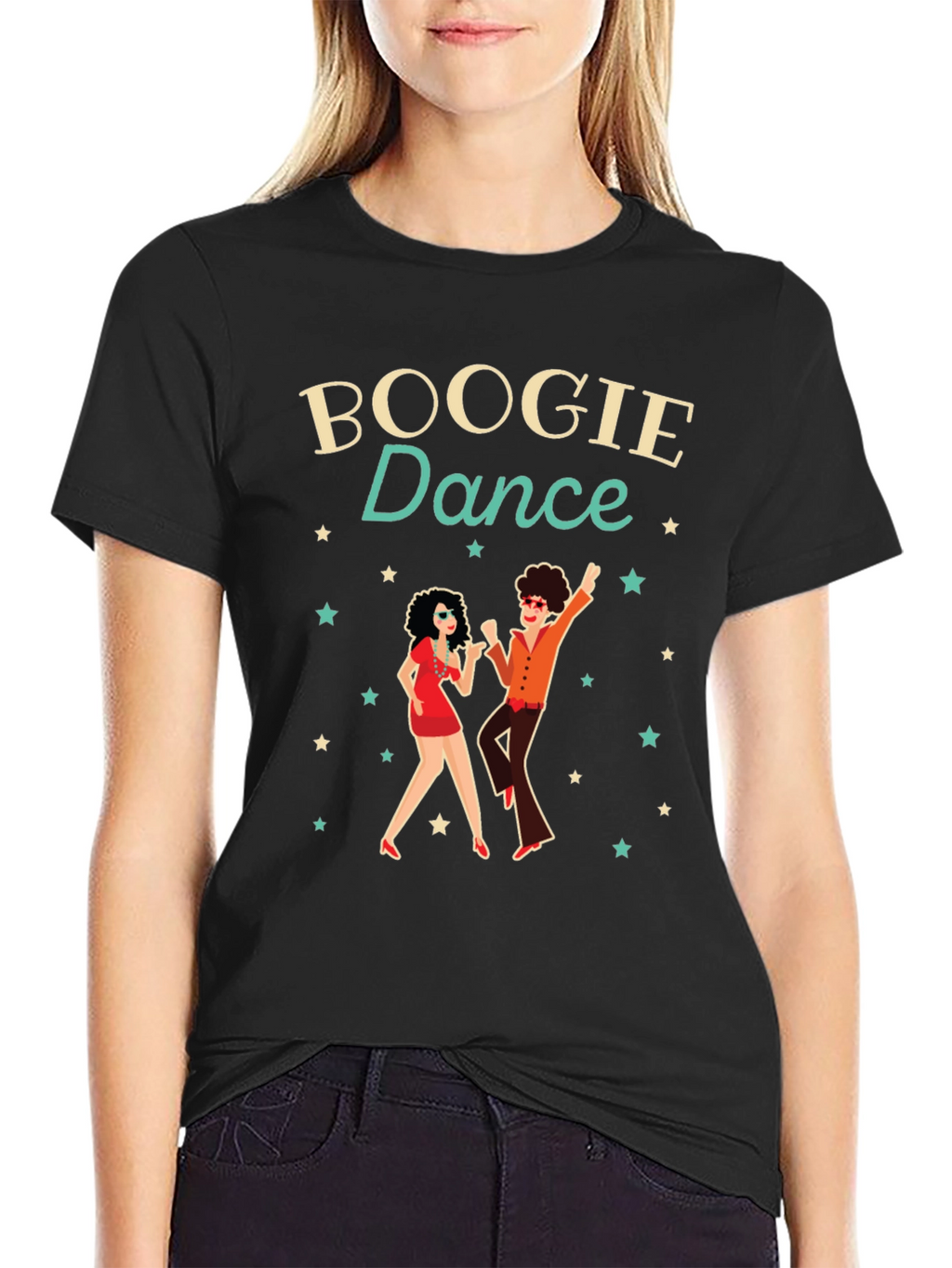 Boogie Dance Graphic T-Shirt - Retro Style