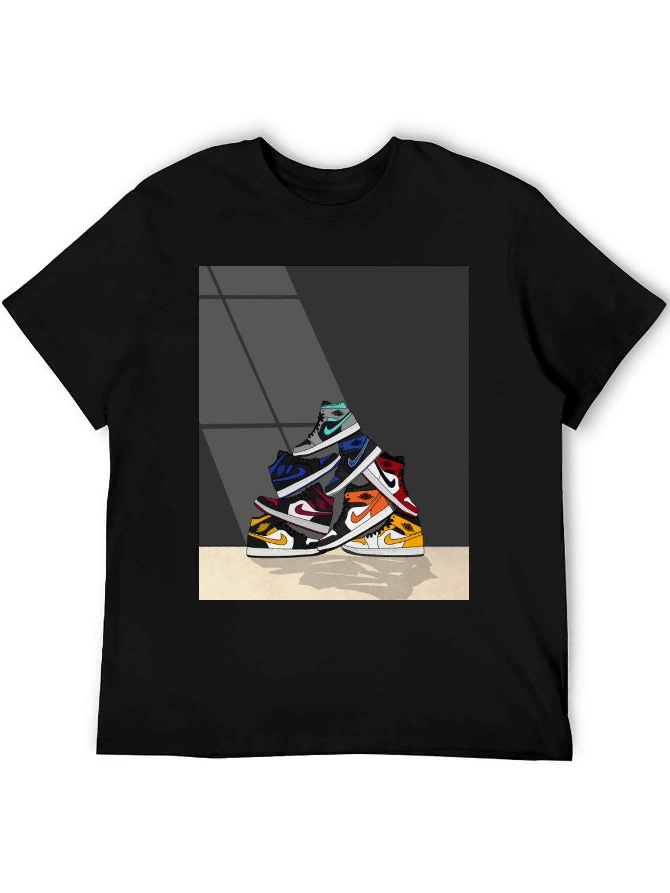 Sneaker Stack Graphic Tee - Stylish & Unique