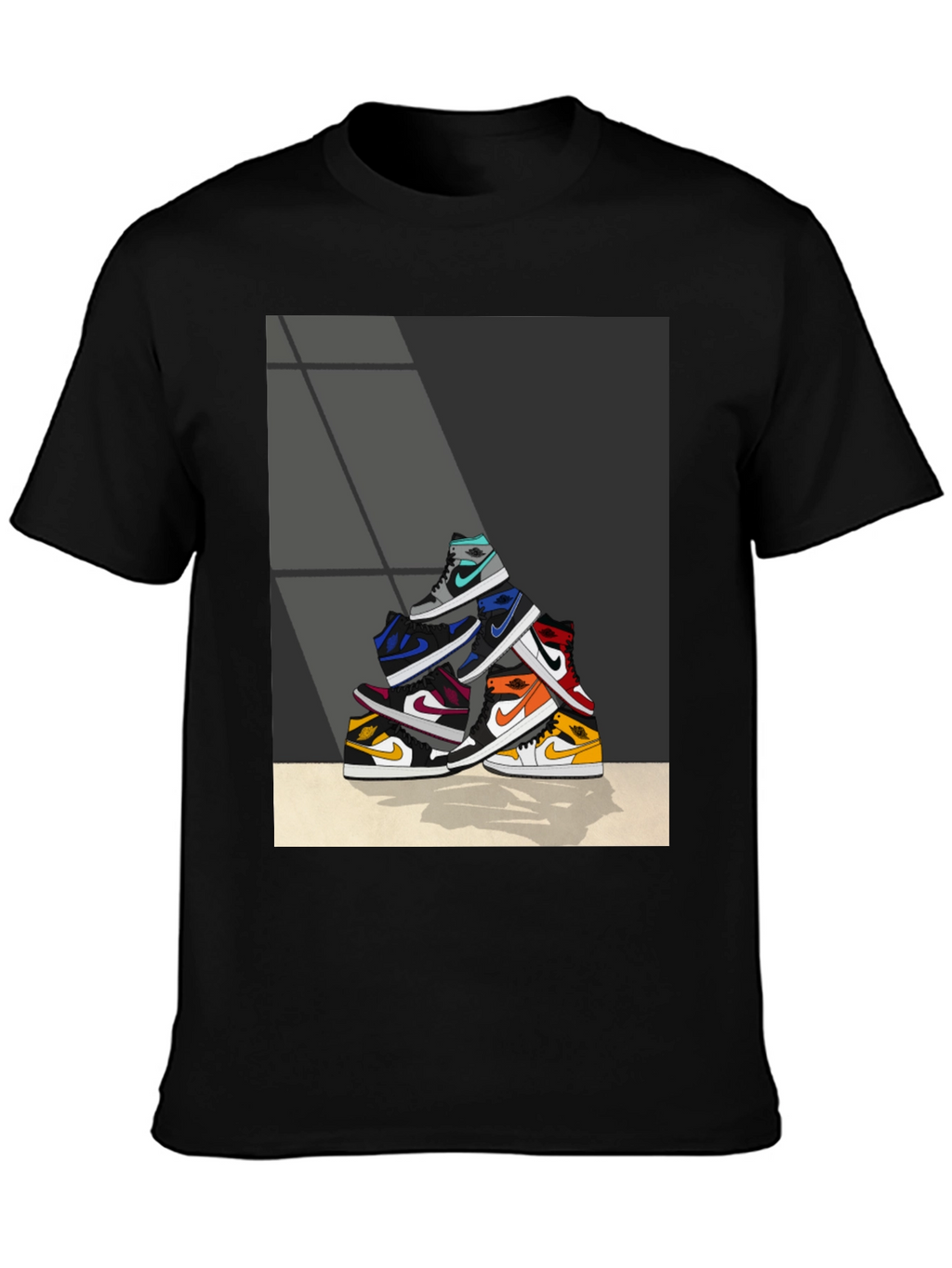 Sneaker Stack Graphic Tee - Stylish & Unique