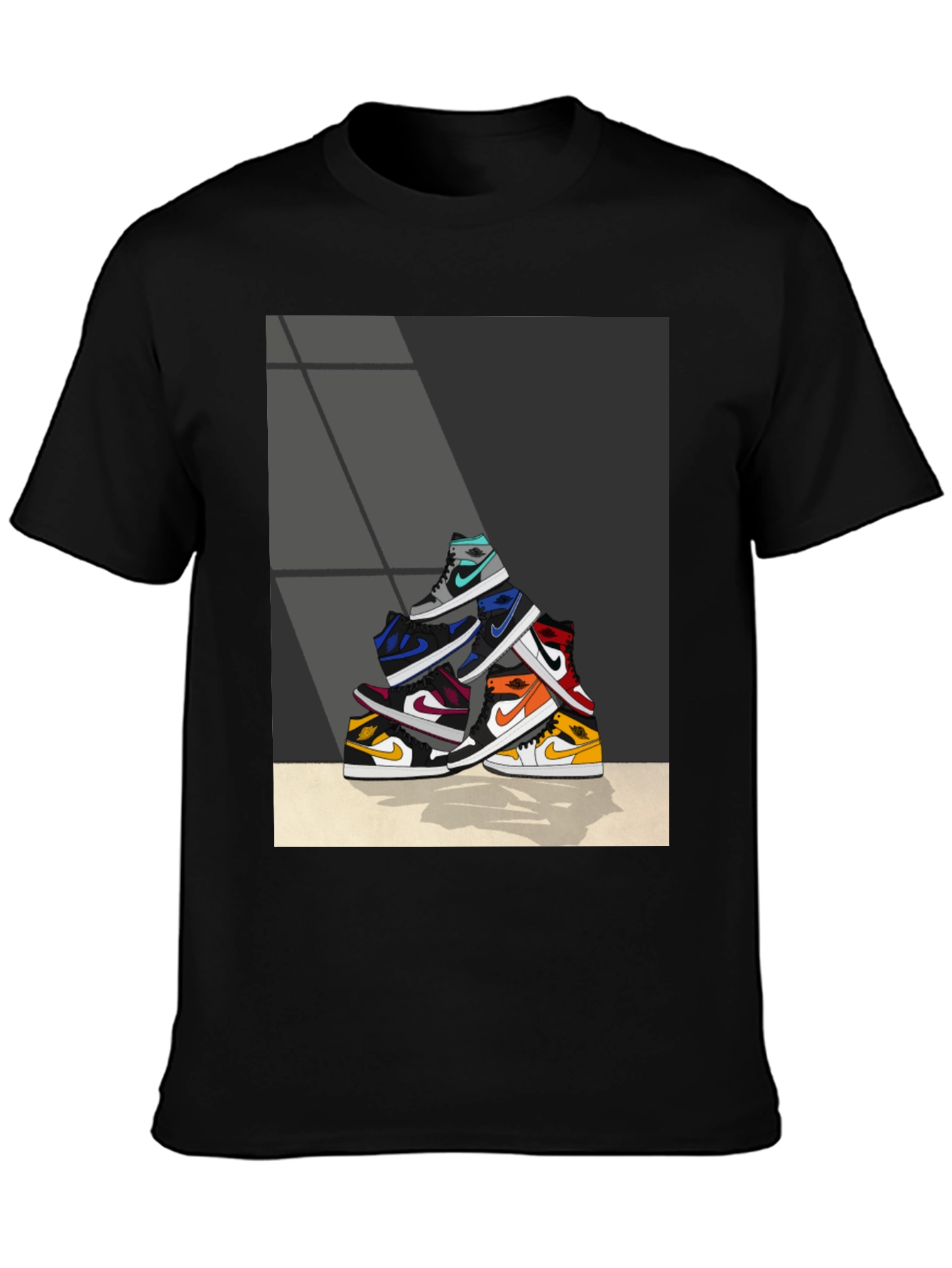 Sneaker Stack Graphic Tee - Stylish & Unique