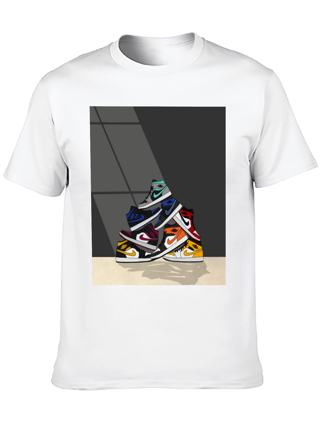 Sneaker Stack Graphic Tee - Stylish & Unique