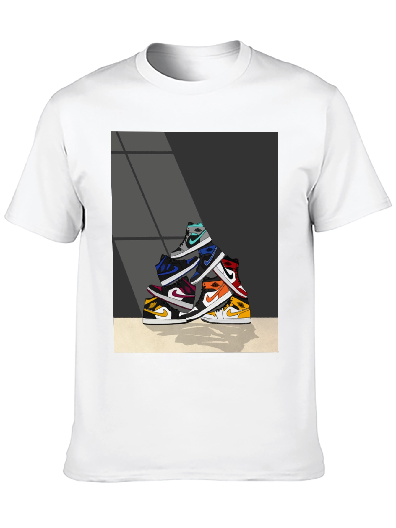 Sneaker Stack Graphic Tee - Stylish & Unique