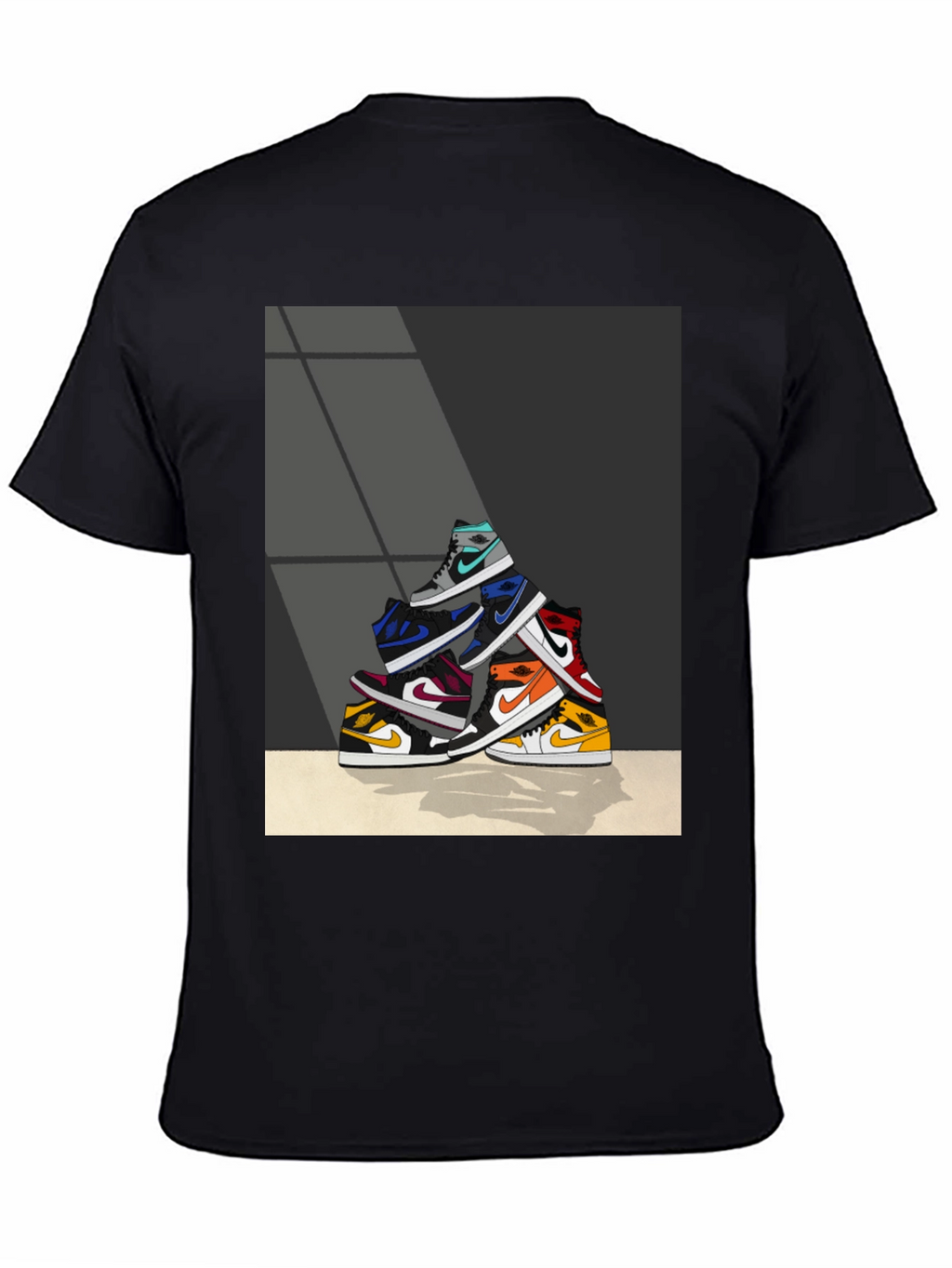 Sneaker Stack Graphic Tee - Stylish & Unique