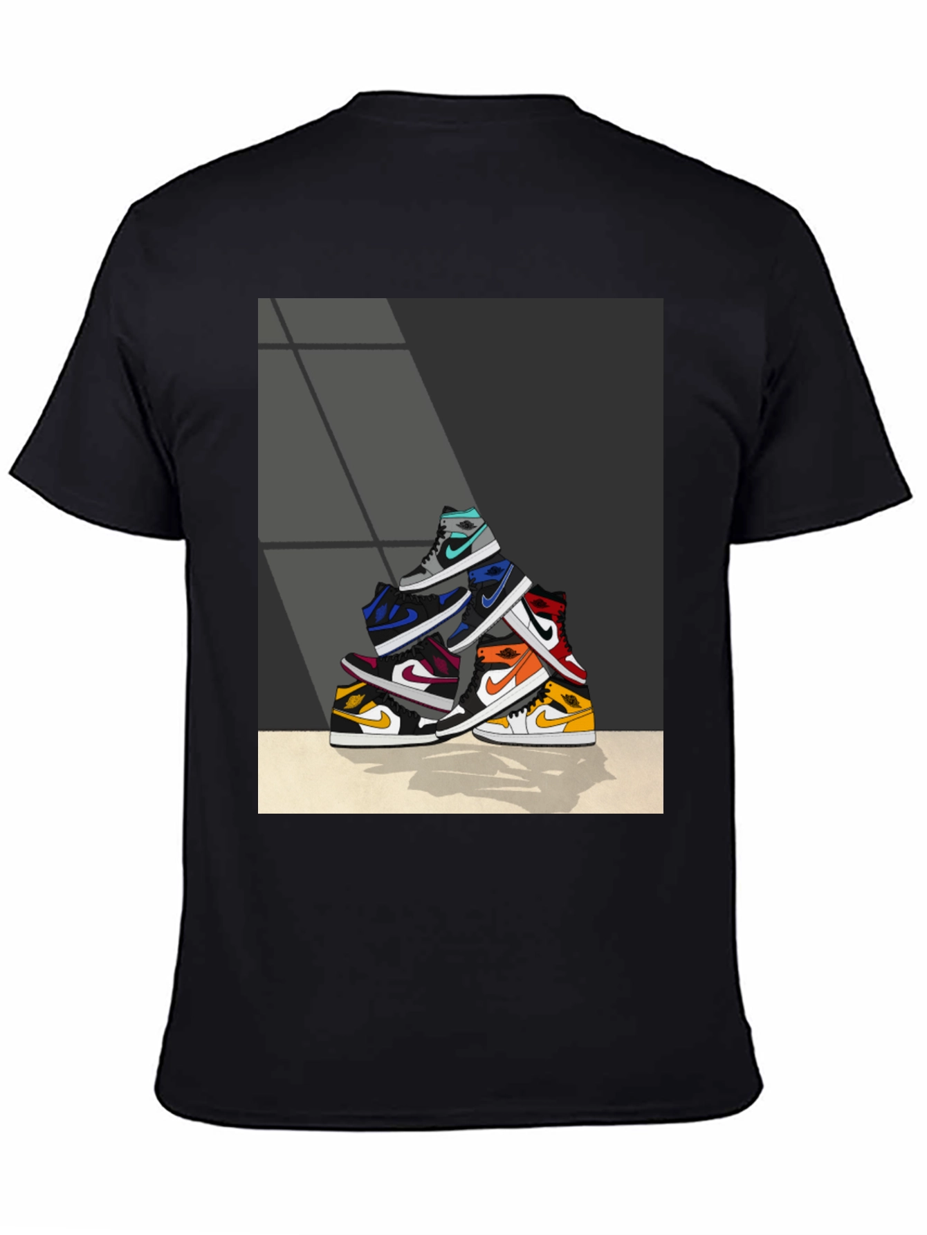 Sneaker Stack Graphic Tee - Stylish & Unique