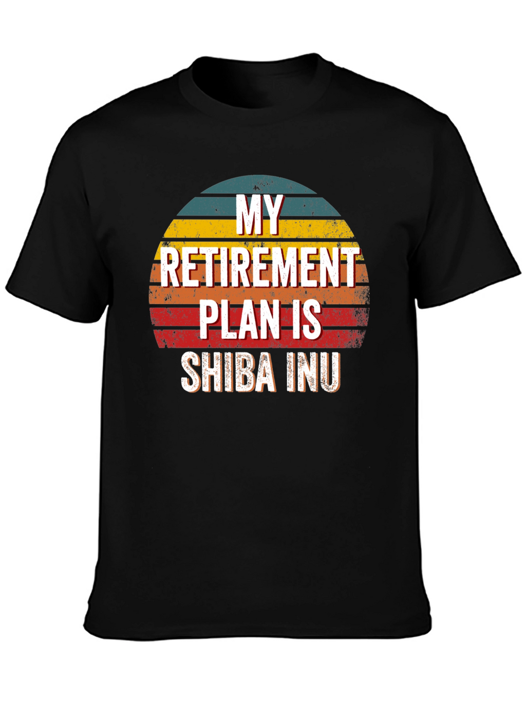 Shiba Inu Retirement Plan Graphic Tee