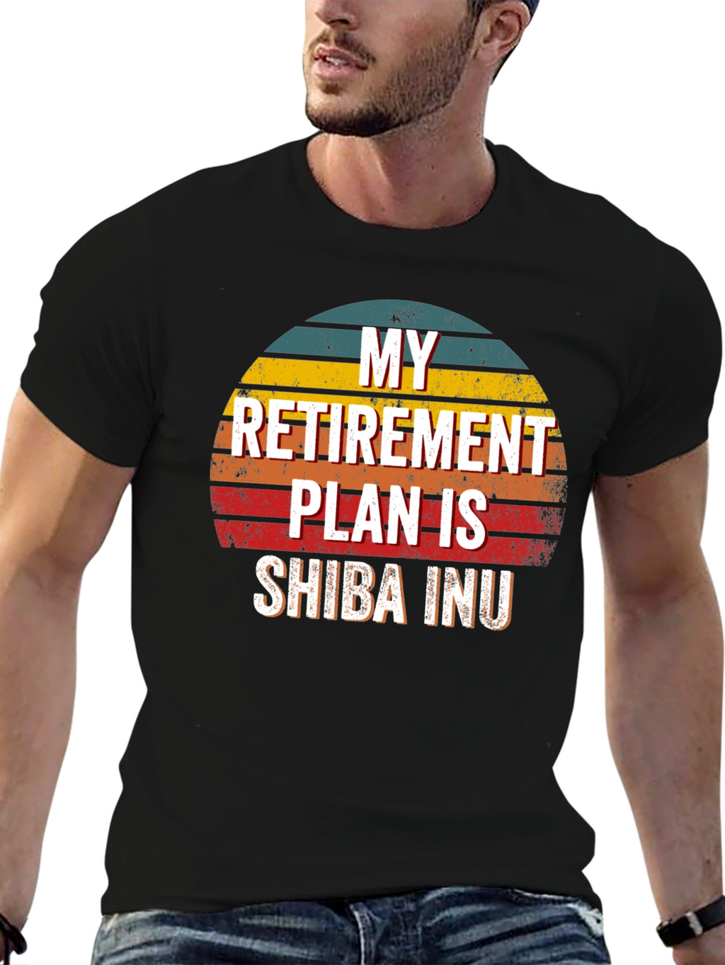 Shiba Inu Retirement Plan Graphic Tee