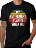 Shiba Inu Retirement Plan Graphic Tee