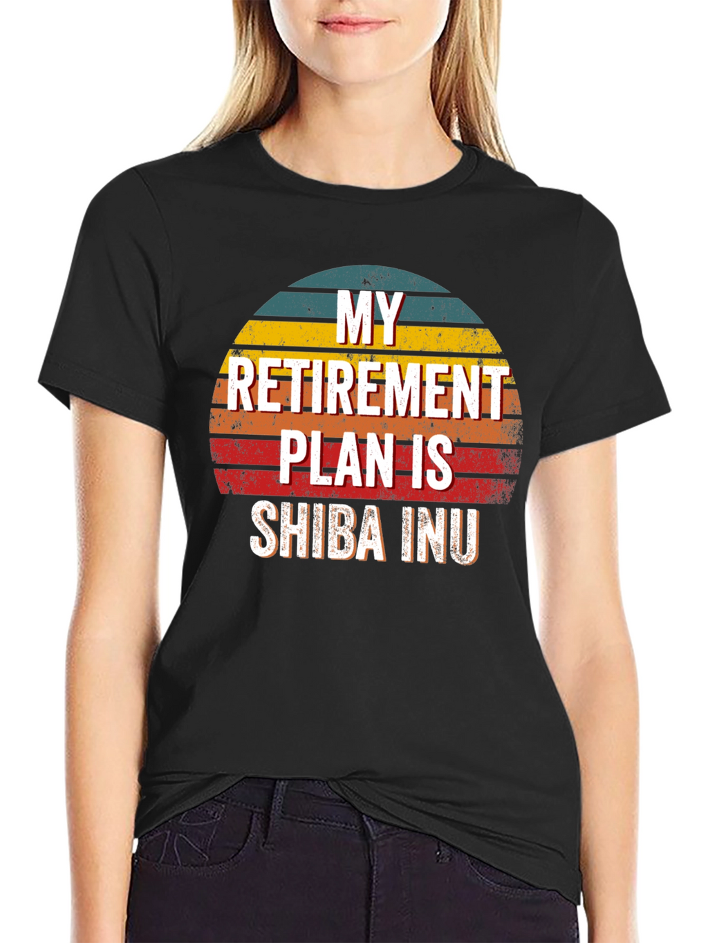 Shiba Inu Retirement Plan Graphic Tee