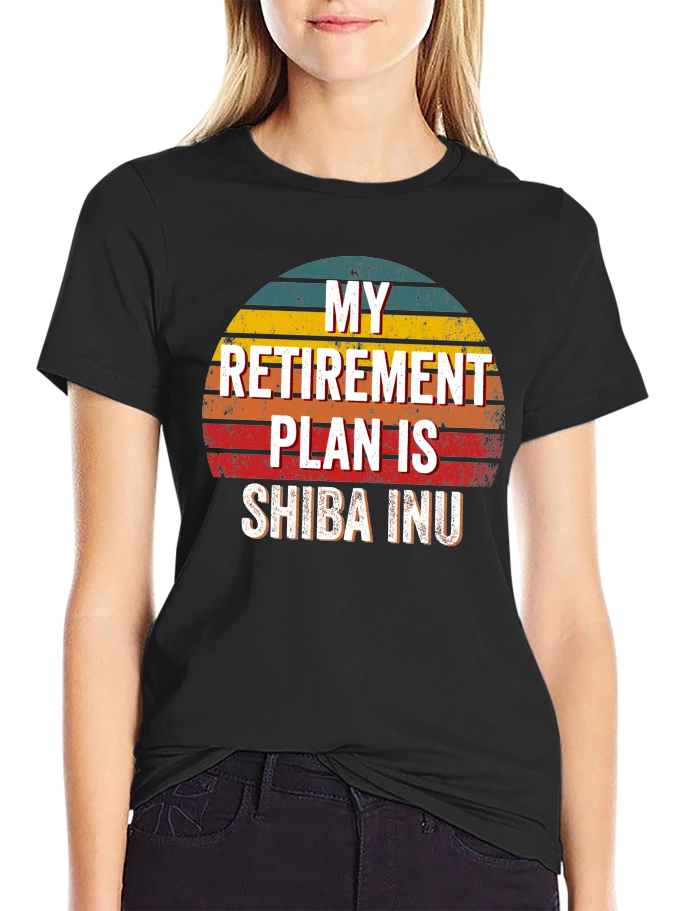 Shiba Inu Retirement Plan Graphic Tee