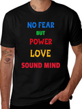 Inspirational Graphic Tee - No Fear But Power