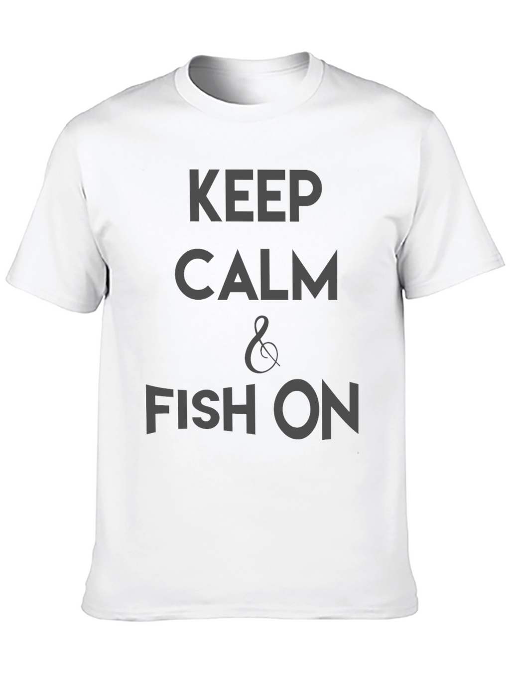 Keep Calm & Fish On Black T-Shirt