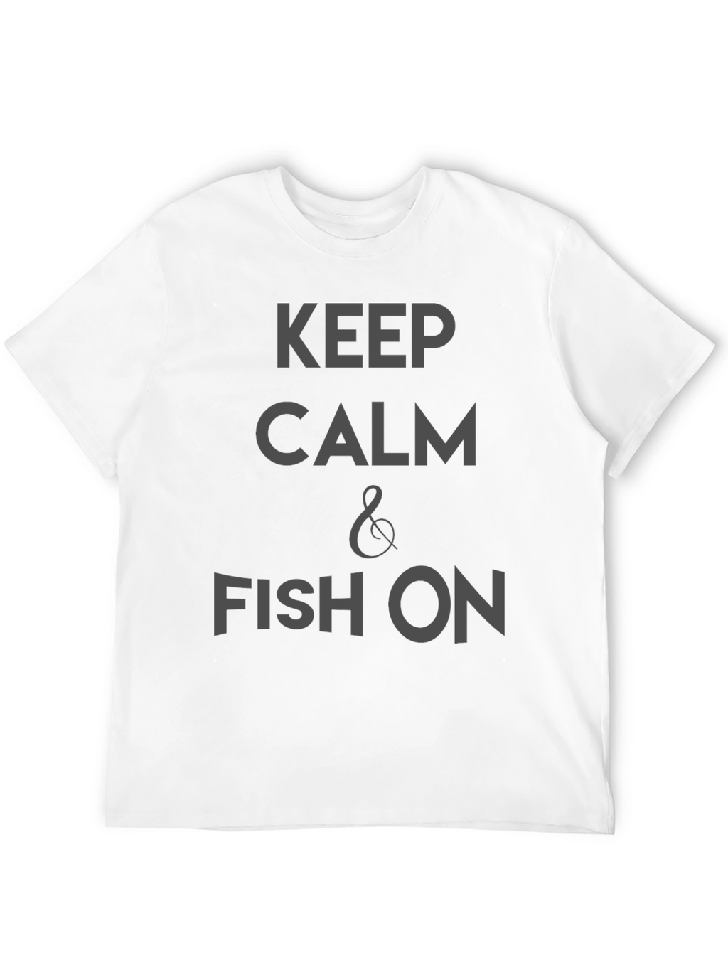 Keep Calm & Fish On Black T-Shirt