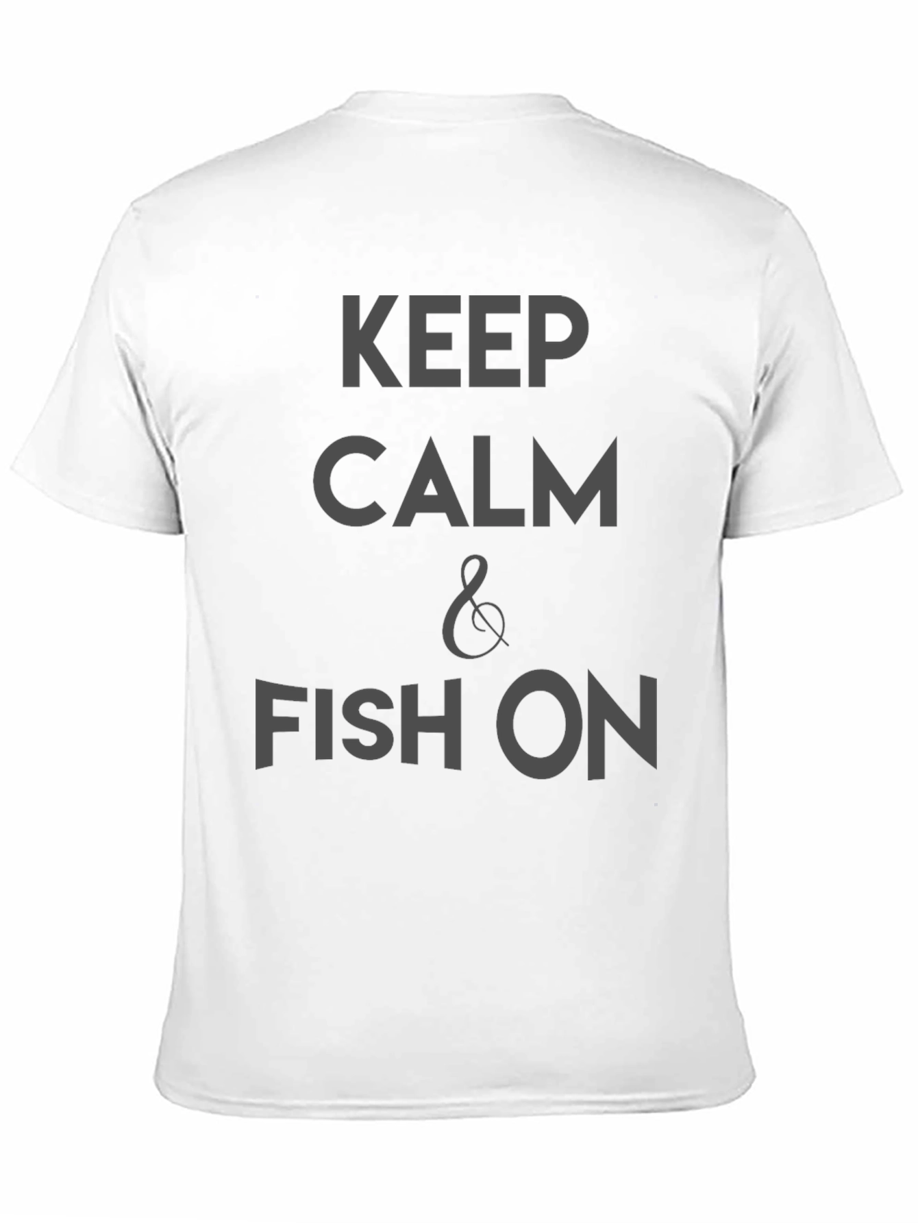 Keep Calm & Fish On Black T-Shirt