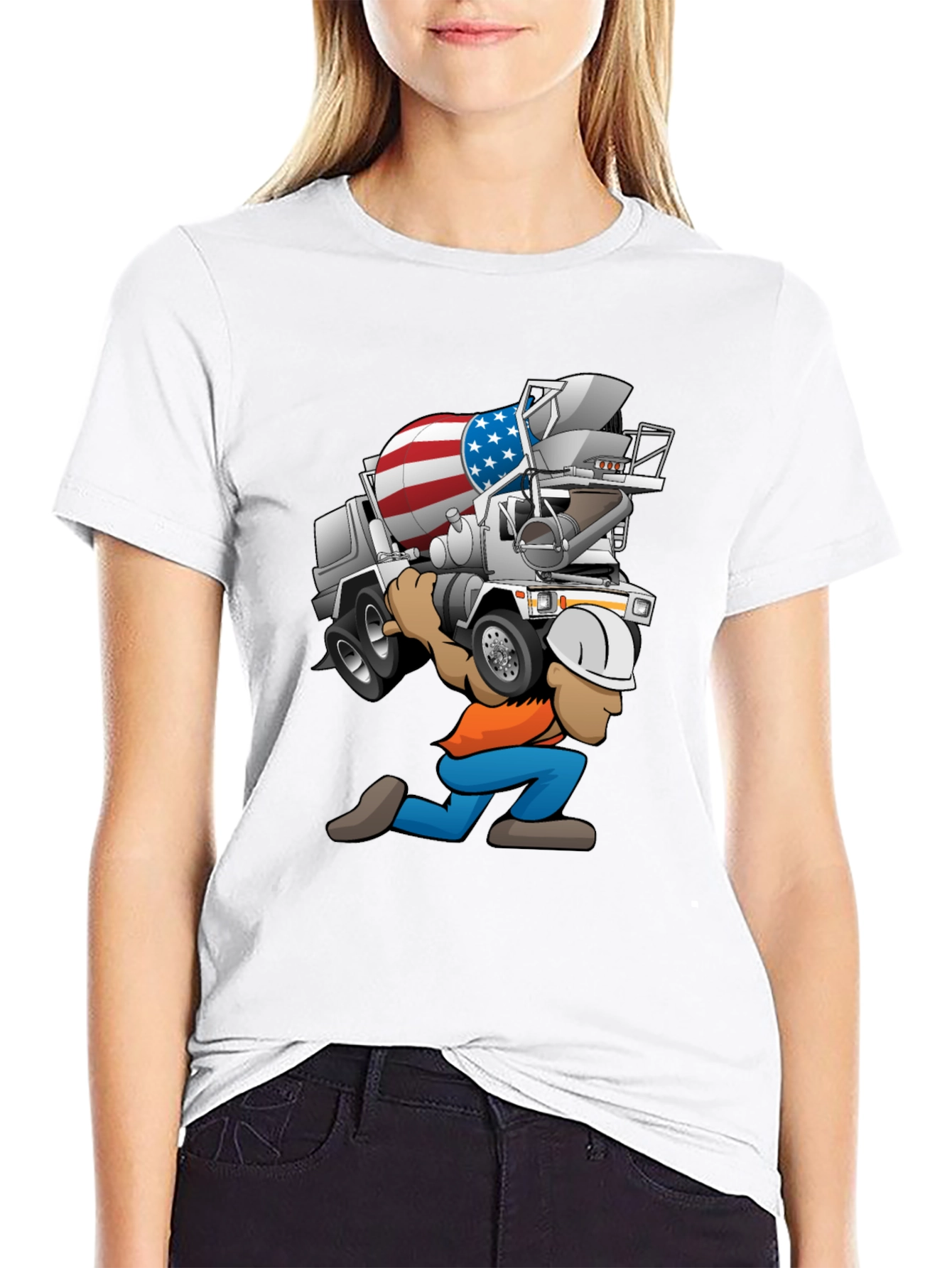 Patriotic Construction Worker T-Shirt