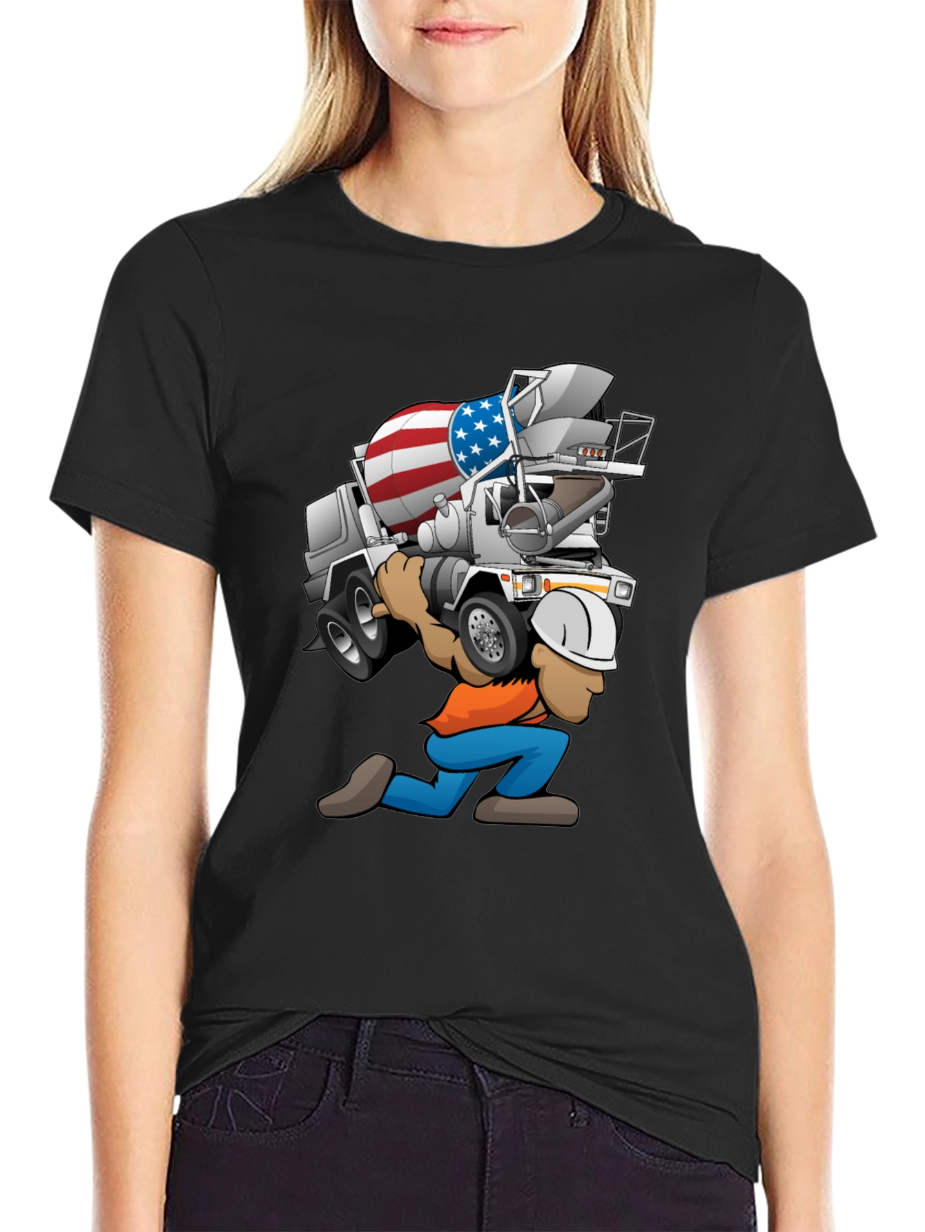Patriotic Construction Worker T-Shirt