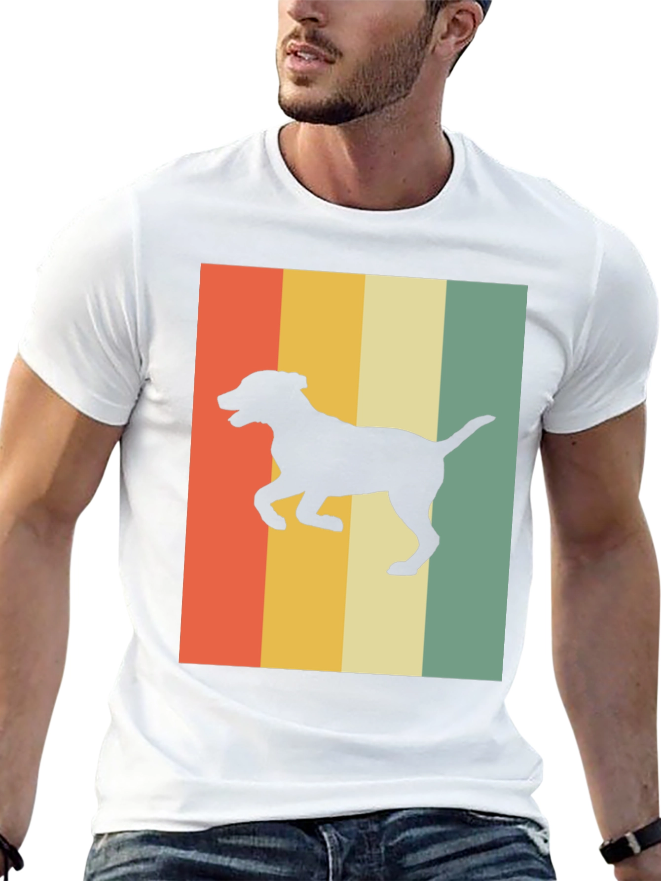 Retro Dog Silhouette T-Shirt