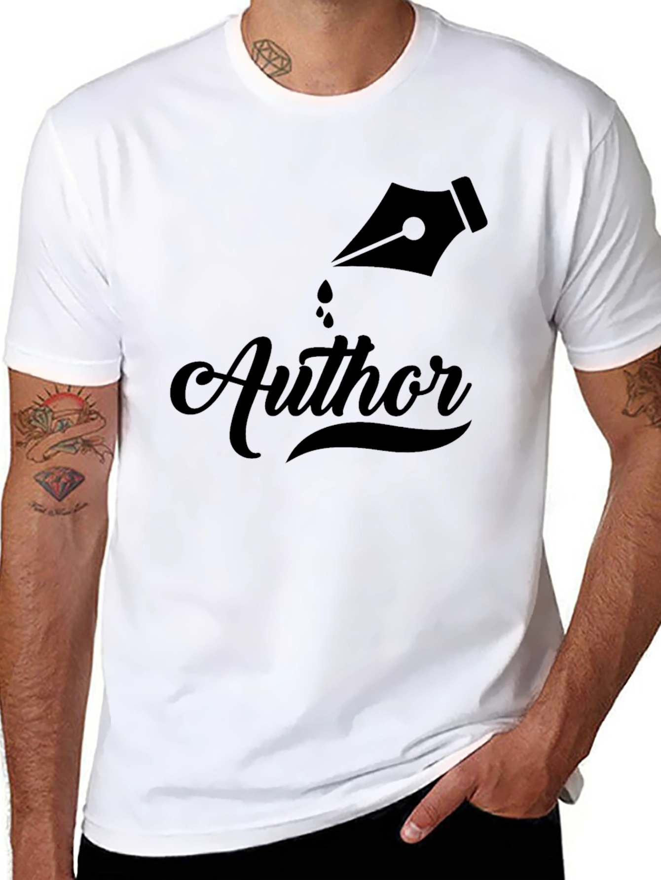 Author Graphic Tee - Black T-Shirt