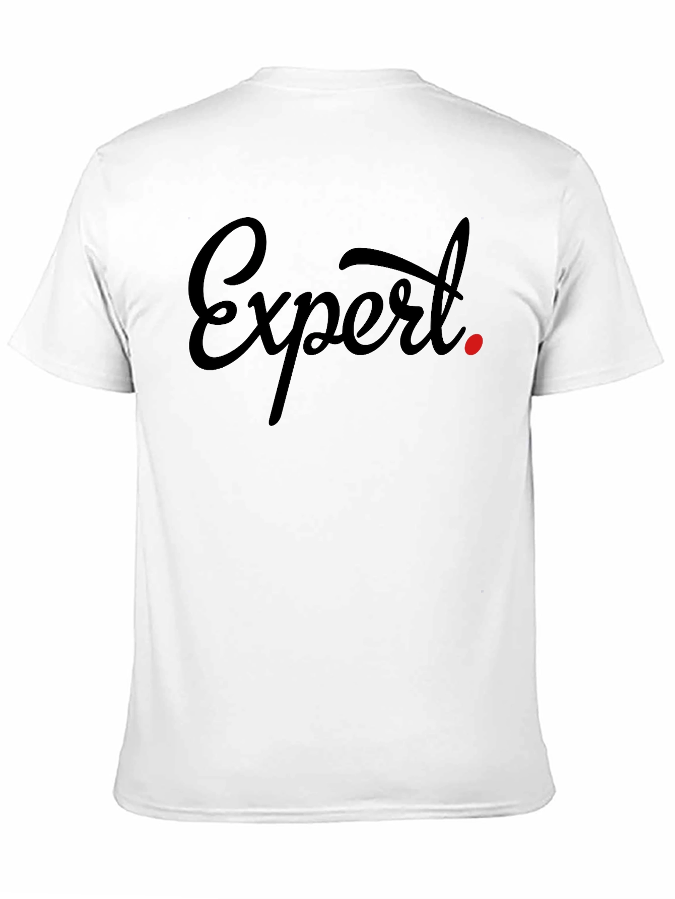 Expert Tee - Stylish Black Graphic T-Shirt