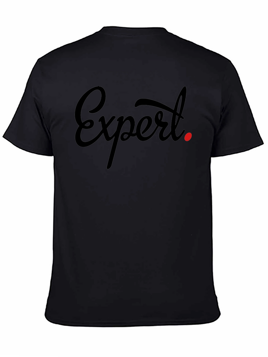 Expert Tee - Stylish Black Graphic T-Shirt