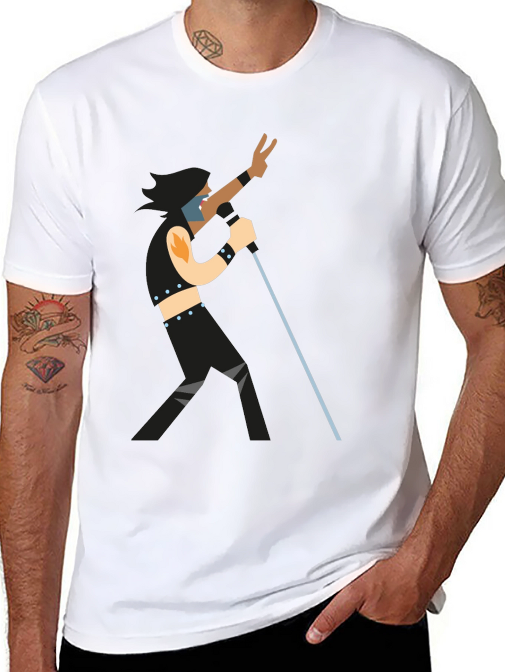 Retro Rocker Graphic T-Shirt