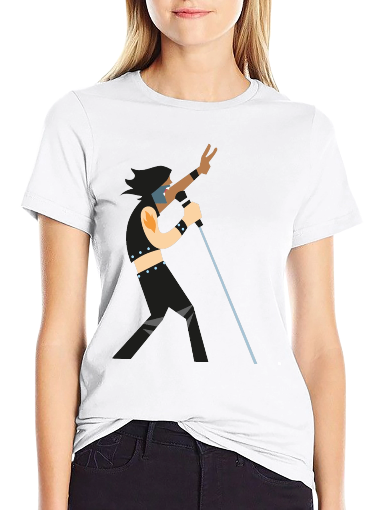 Retro Rocker Graphic T-Shirt