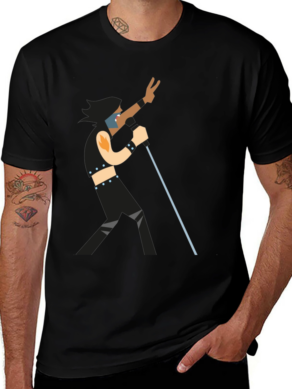 Retro Rocker Graphic T-Shirt