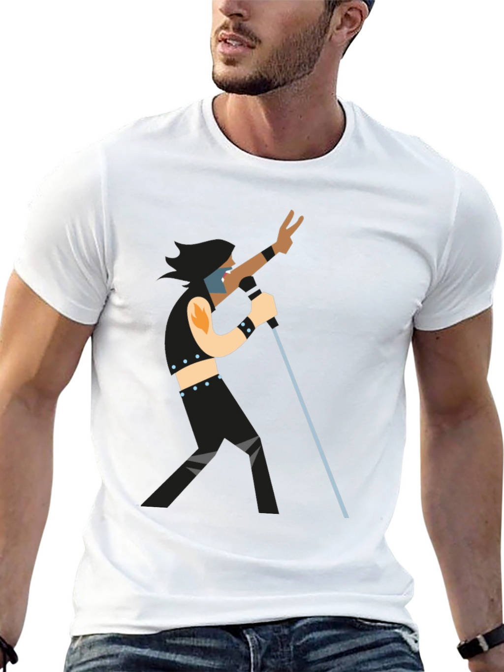 Retro Rocker Graphic T-Shirt
