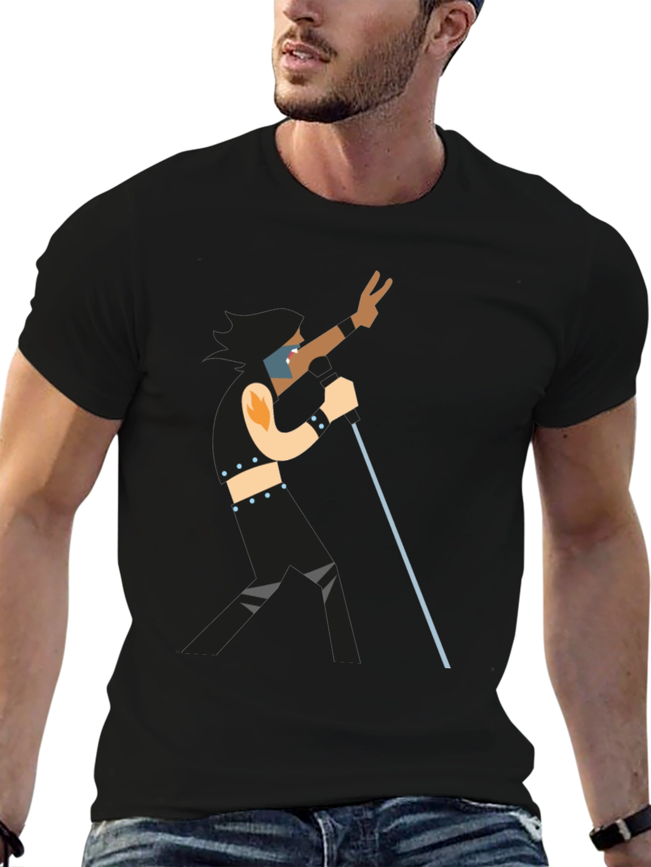 Retro Rocker Graphic T-Shirt