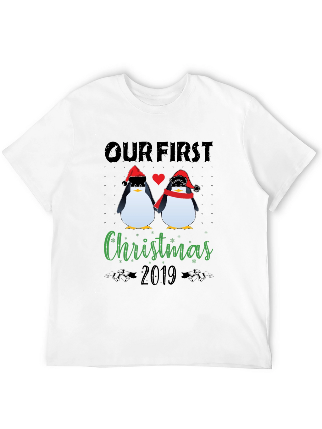 Our First Christmas 2019 Penguin Graphic Tee