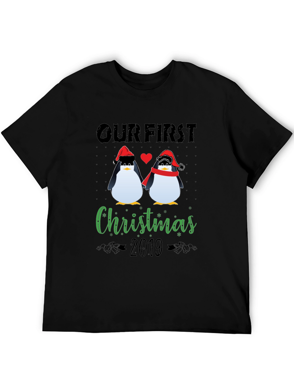 Our First Christmas 2019 Penguin Graphic Tee