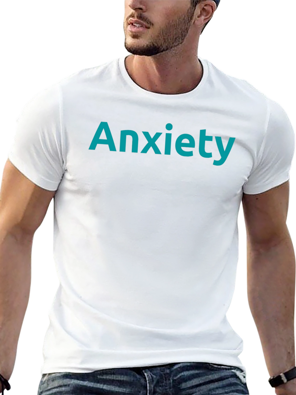 Anxiety Tee - Black Comfort Fit