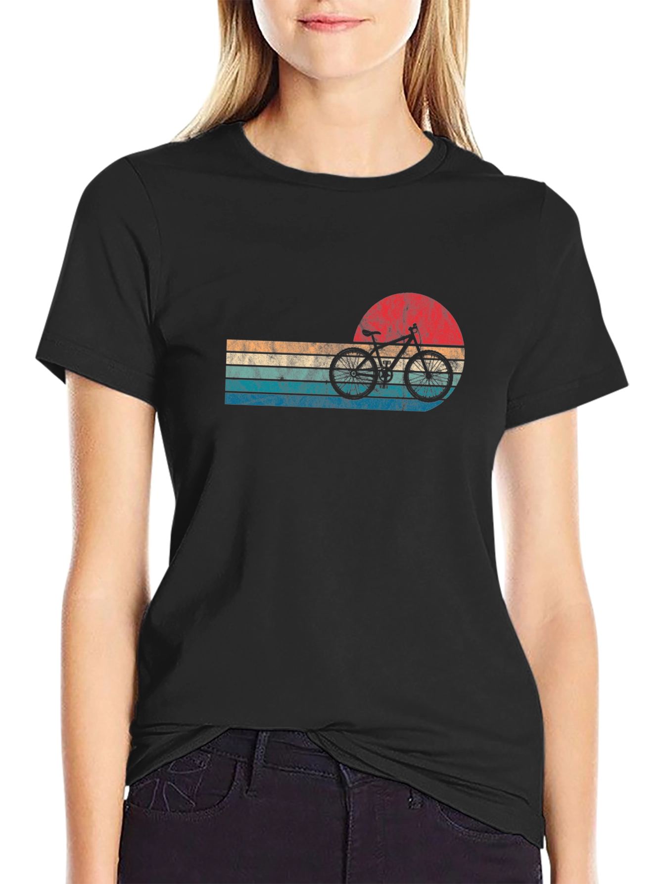 Retro Bicycle Graphic Tee - Vintage Cycling T-Shirt