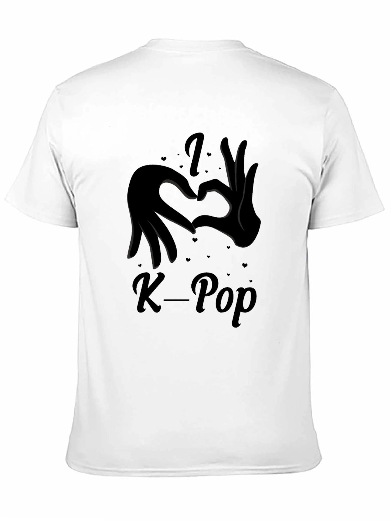 I Love K-Pop Heart Hands Graphic Tee