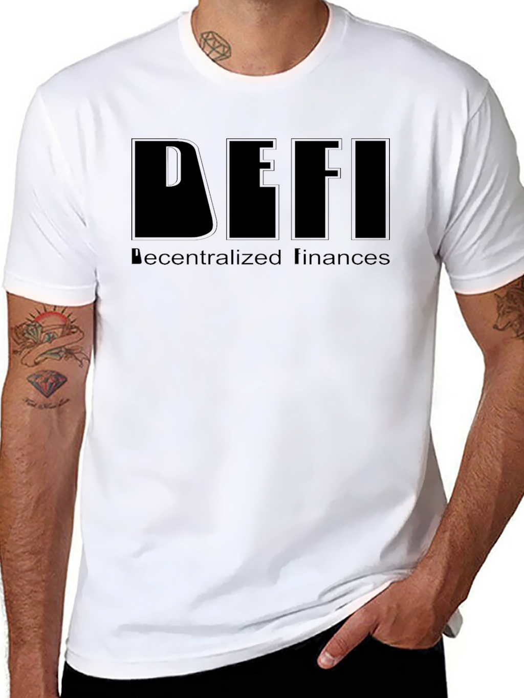 DeFi Decentralized Finances Black T-Shirt