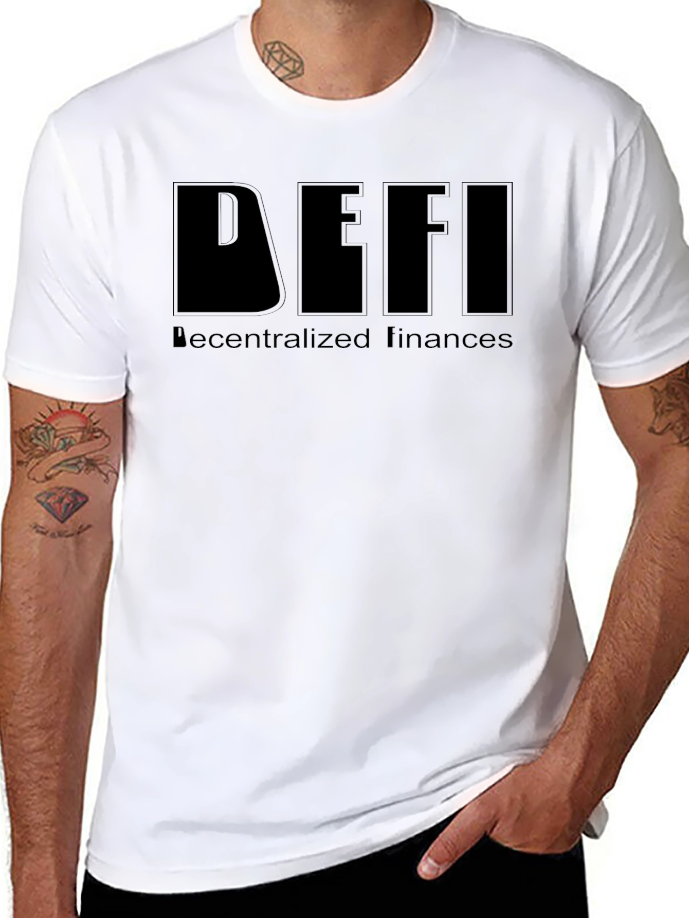 DeFi Decentralized Finances Black T-Shirt