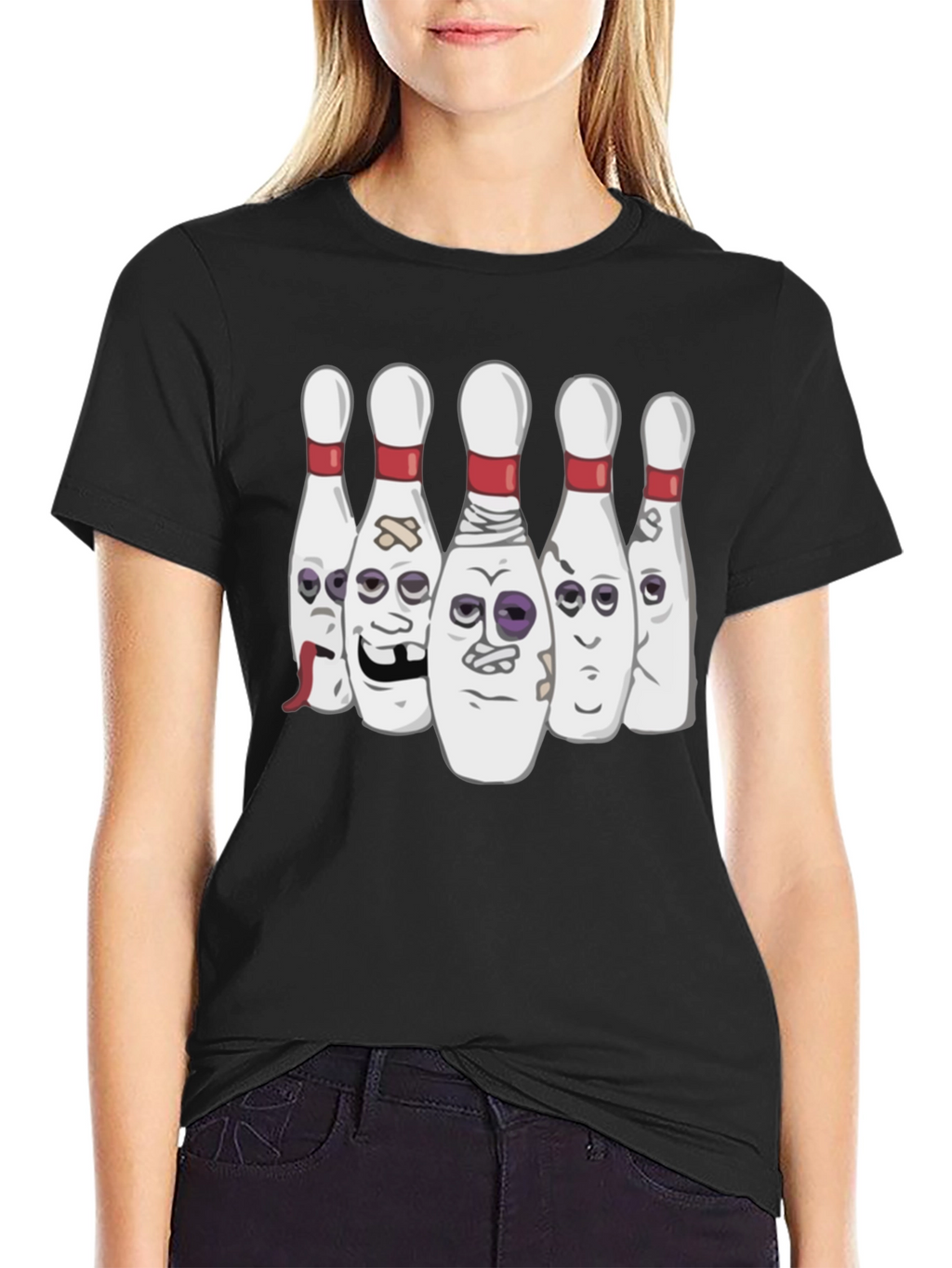 Bowling Pin Cartoon T-Shirt