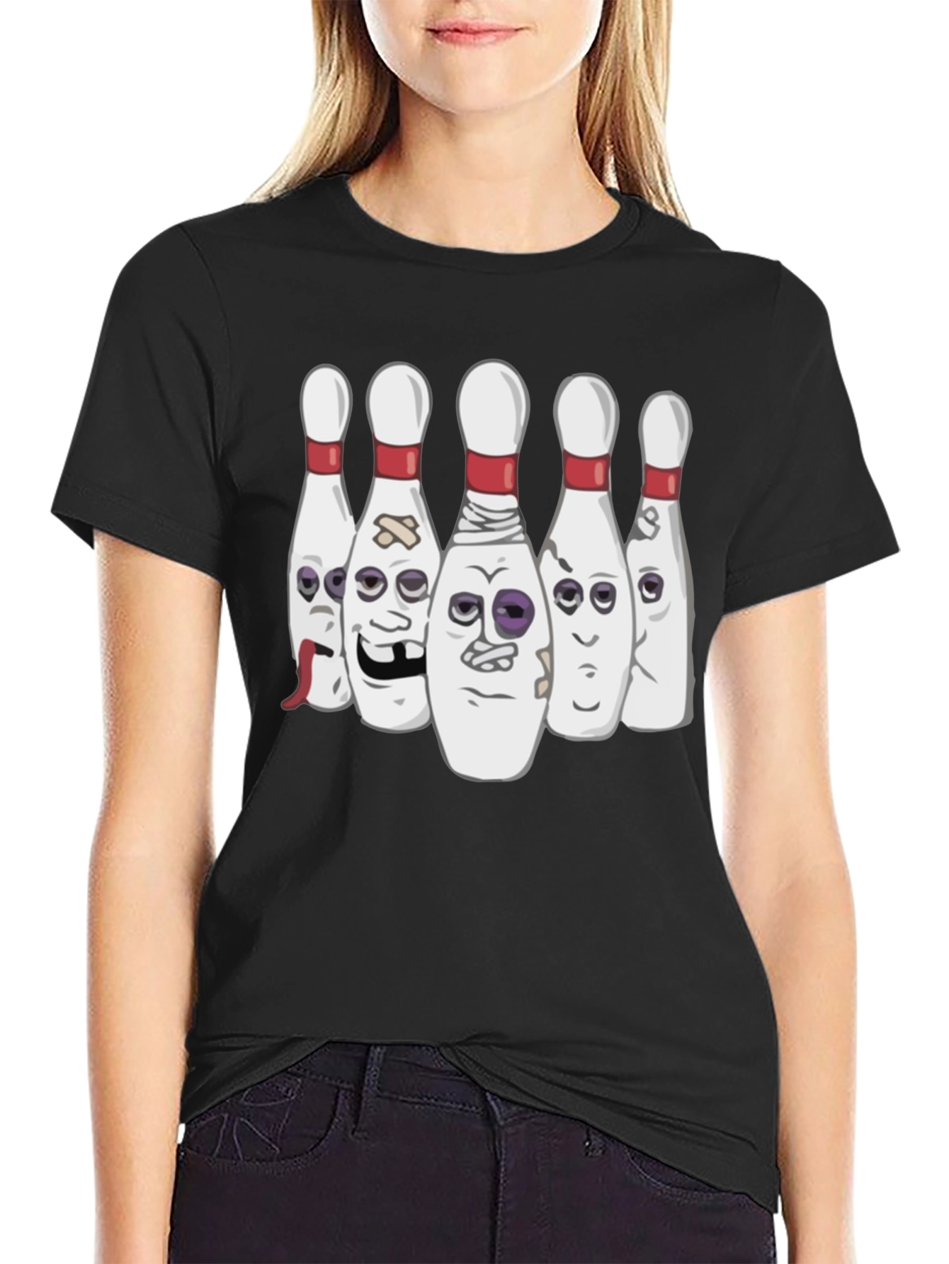 Bowling Pin Cartoon T-Shirt