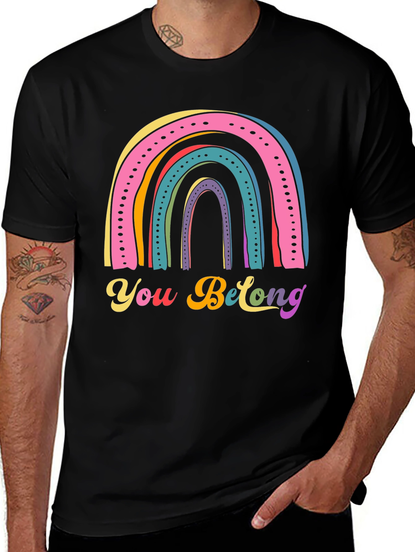 Rainbow You Belong T-Shirt