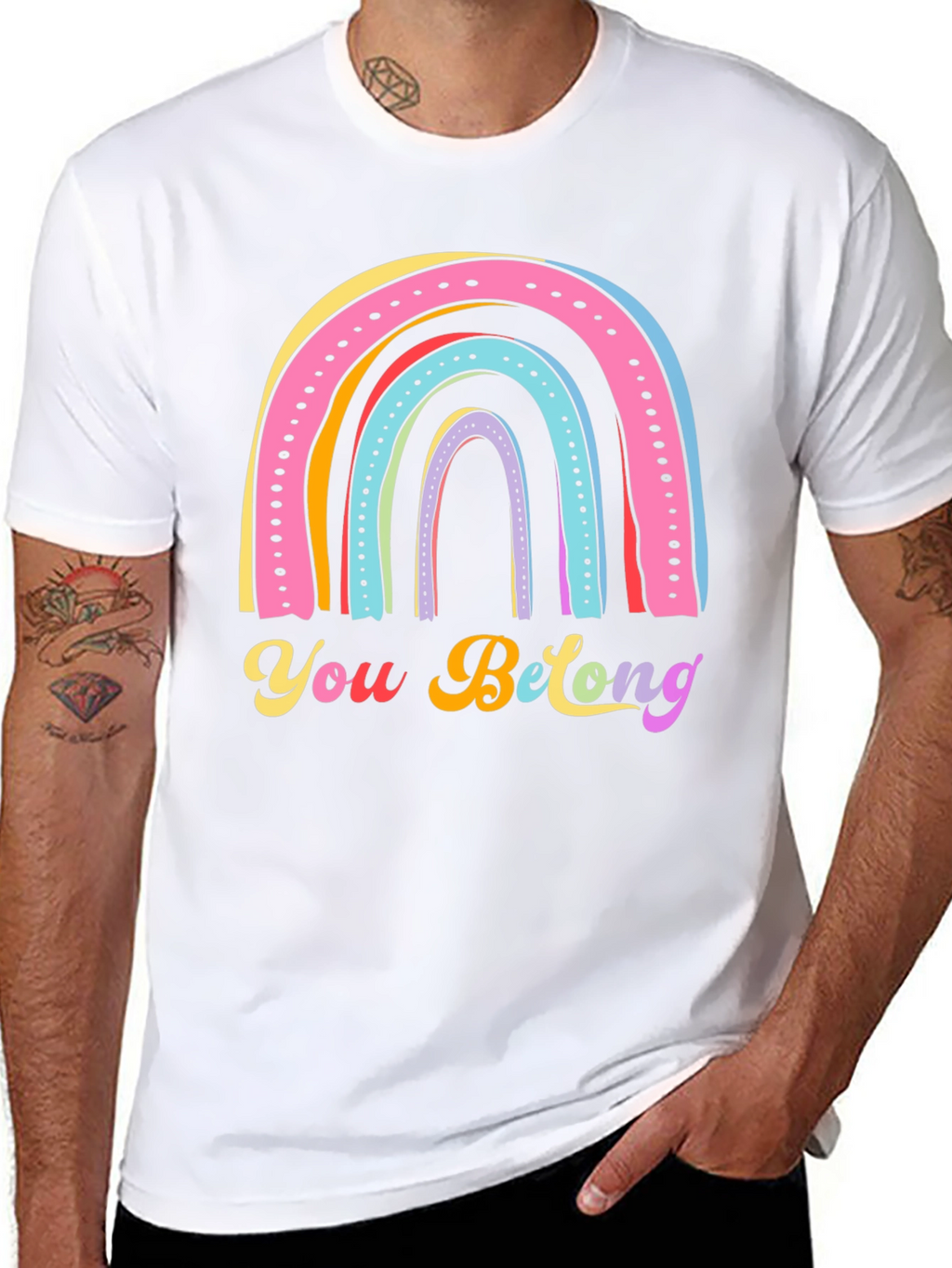 Rainbow You Belong T-Shirt