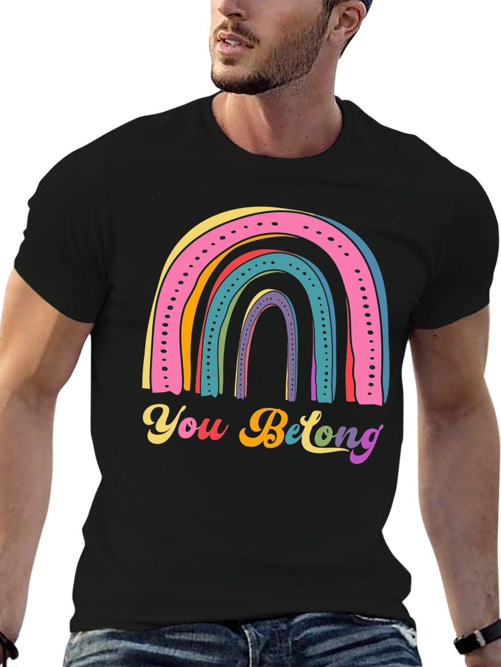 Rainbow You Belong T-Shirt