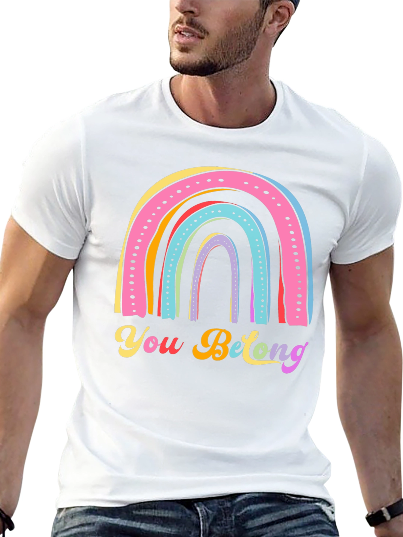 Rainbow You Belong T-Shirt