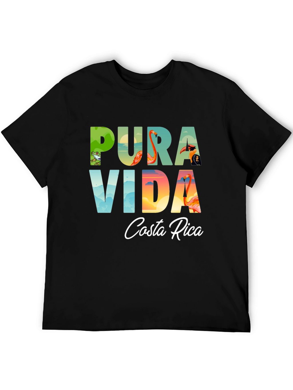 Pura Vida Costa Rica Graphic T-Shirt