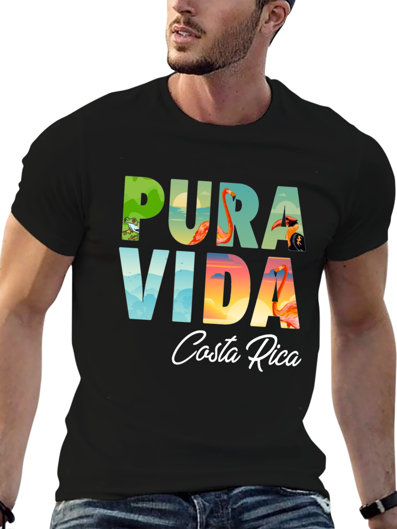 Pura Vida Costa Rica Graphic T-Shirt