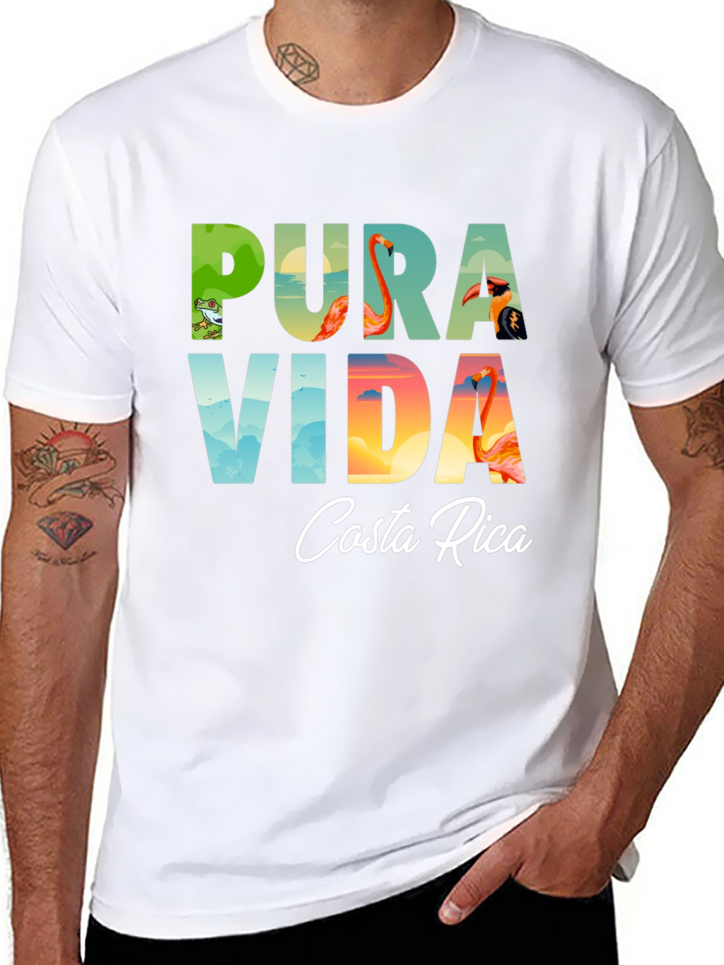 Pura Vida Costa Rica Graphic T-Shirt