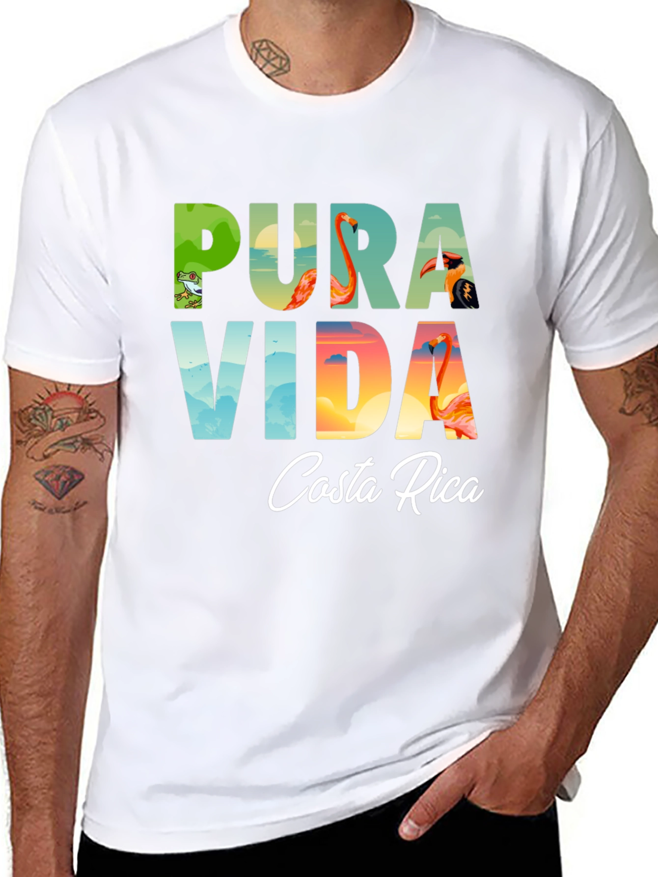Pura Vida Costa Rica Graphic T-Shirt
