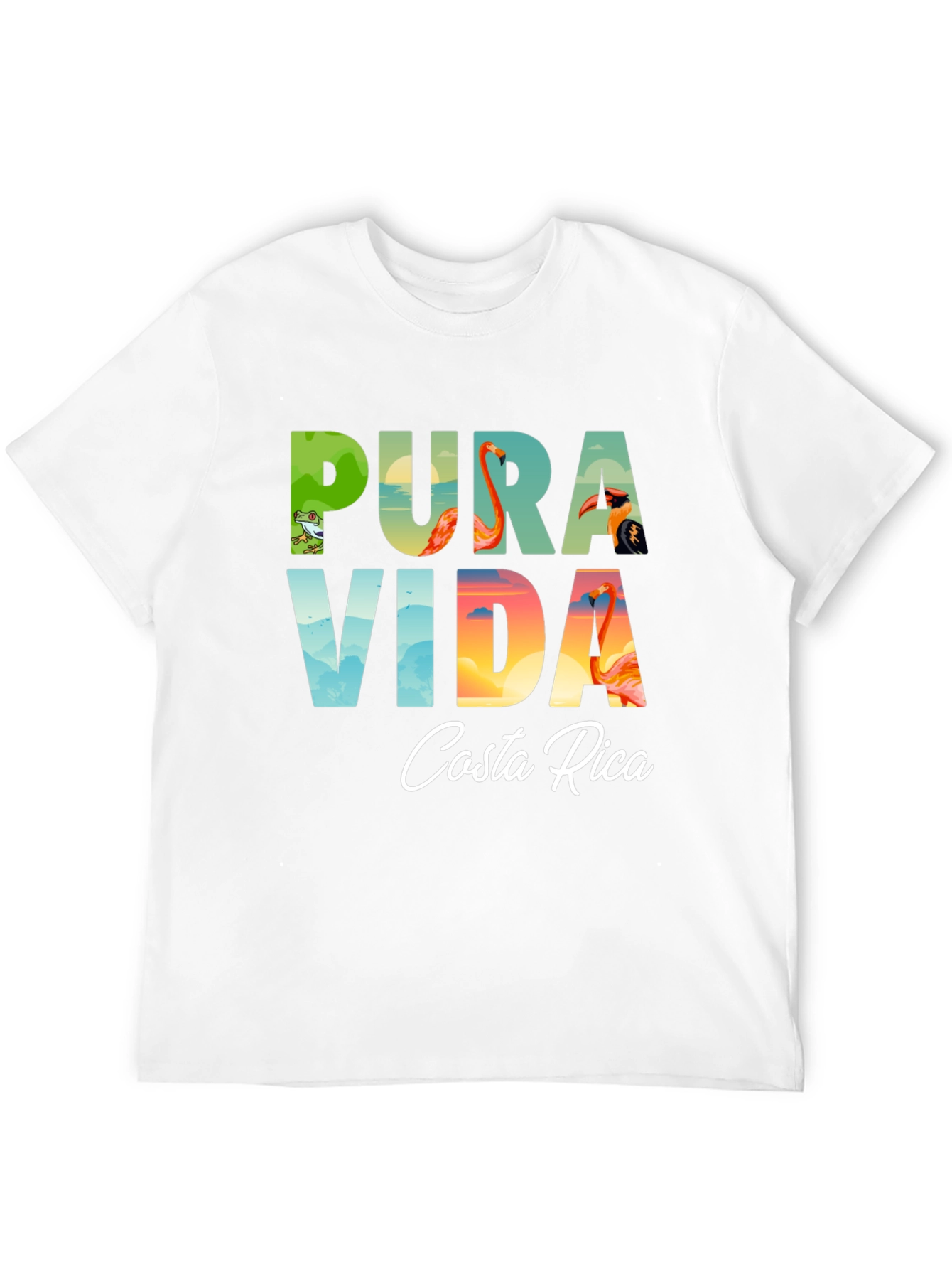 Pura Vida Costa Rica Graphic T-Shirt